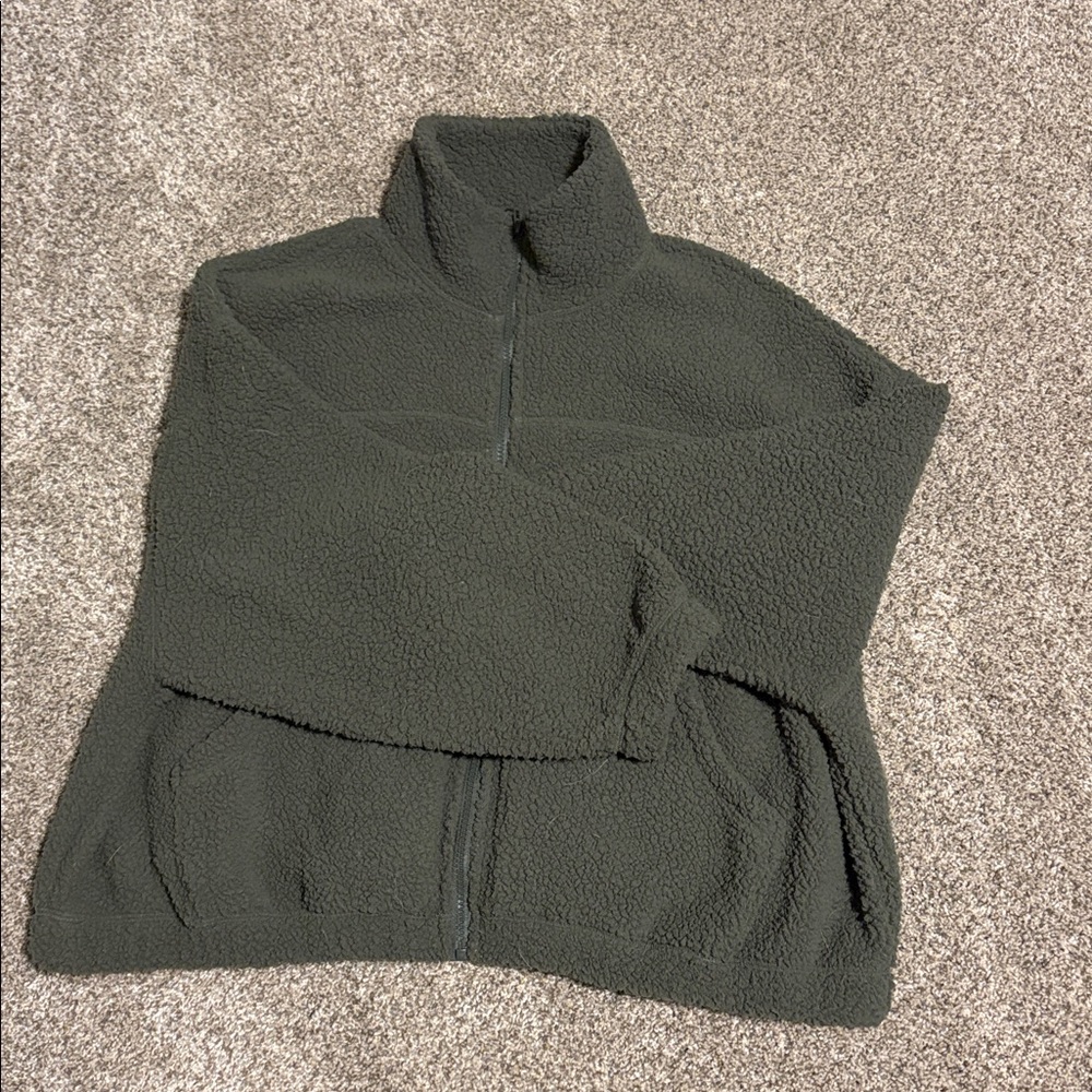 Old Navy Dark Green Fleece Jacket